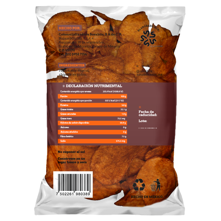 Caja con 40 bolsas de 50 gr. c/u