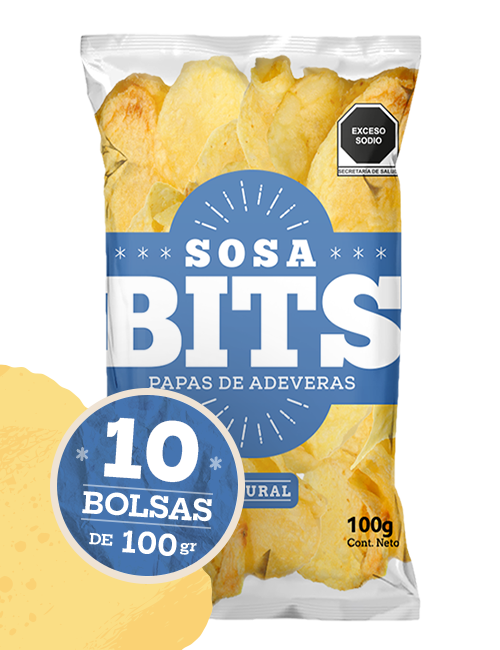 Natural - Caja de 1 kg. (10 pzas. de 100 gr. c/u)