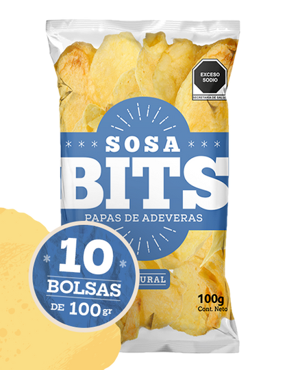 Natural - Caja de 1 kg. (10 pzas. de 100 gr. c/u)