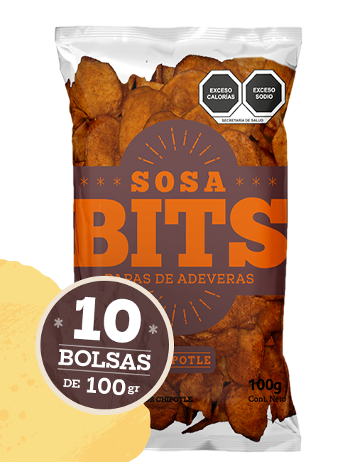 Chipotle - Caja de 1 kg. (10 pzas. de 100 gr. c/u)