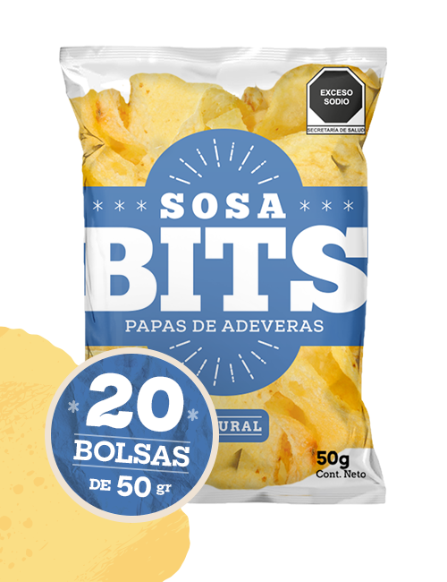 Natural - Caja de 1 kg. (20 pzas. de 50 gr. c/u)