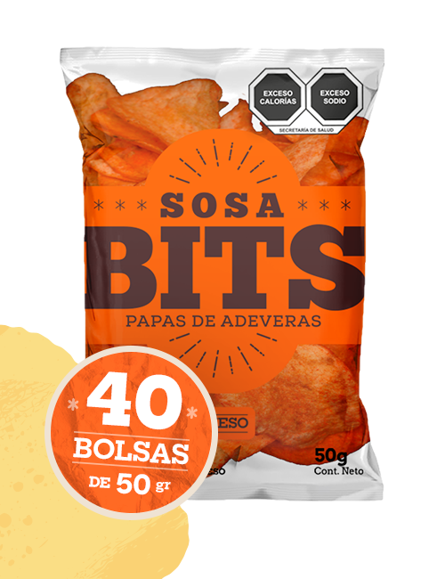 Queso - Caja de 2 kg. (40 pzas. de 50 gr. c/u)