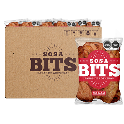 Adobadas - Caja de 1 kg.  (20 pzas. de 50 gr. c/u)
