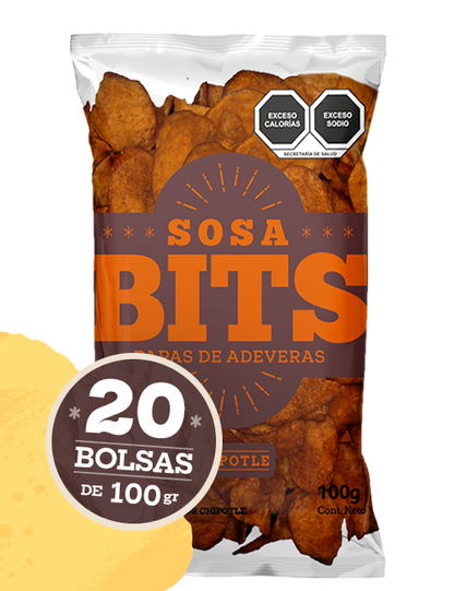 Chipotle - Caja de 2 kg. (20 pzas. de 100 gr. c/u)